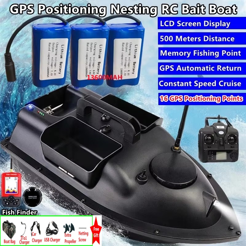 قارب صيد الطُعم بالتحكم عن بعد - مراجعة Fishing Boat Depth Finder وسعره